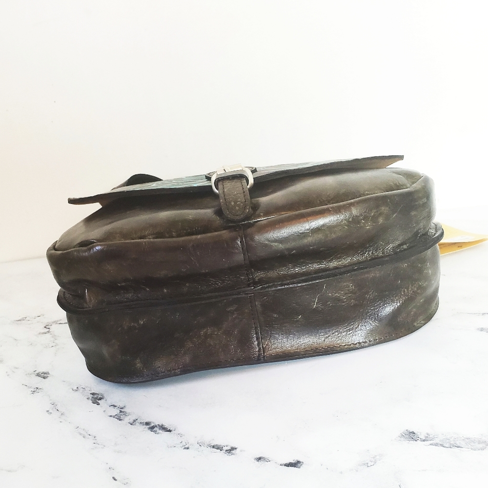 Patricia Nash London Leather Turquoise Crossbody - Picture 3 of 8